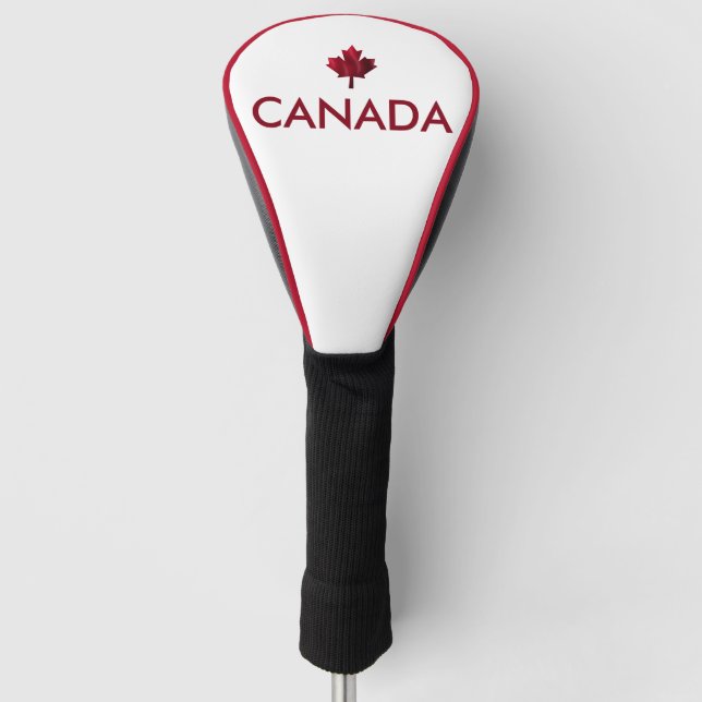 Canada Red Maple Leaf Golf Head Cover (Front)