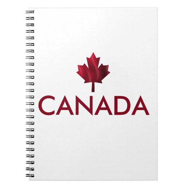 Canada Red Maple Leaf Notebook (Front)