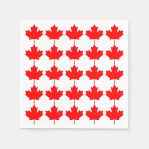 Canada Red Maple Leaf Pattern Napkin