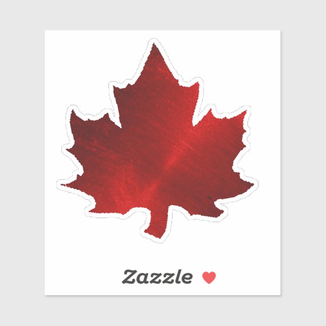 CANADA Red Maple Leaf Sticker  (Sheet)