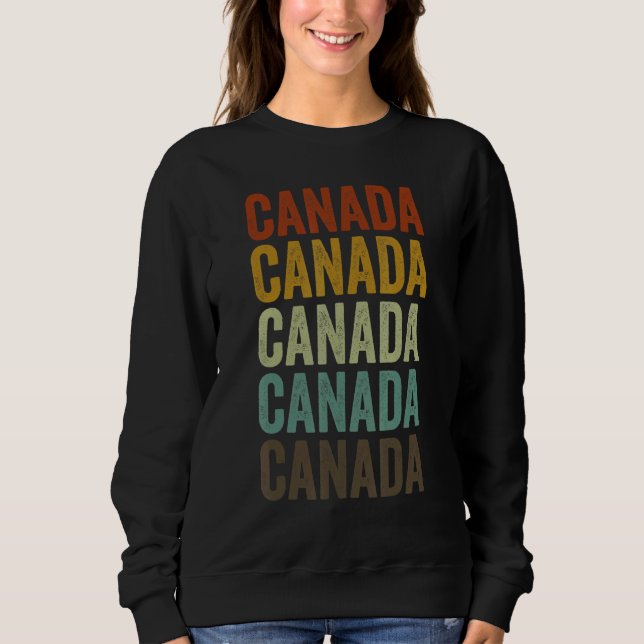 Canada Retro Vintage Sweatshirt (Front)