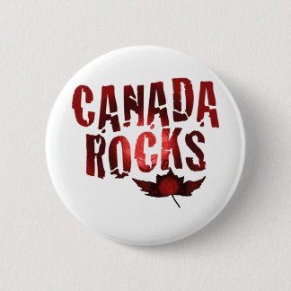 Canada Rocks 6 Cm Round Badge