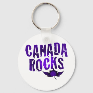 Canada Rocks Key Ring