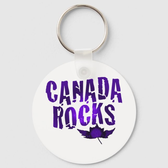 Canada Rocks Key Ring (Front)