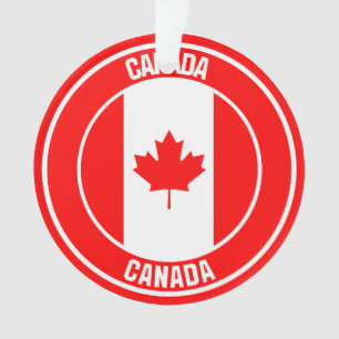 Canada Round Emblem Ornament