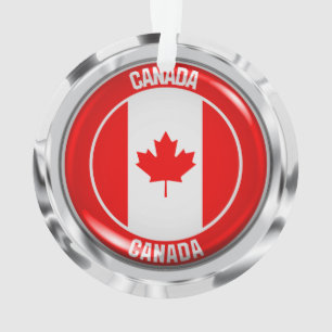 Canada Round Emblem Ornament