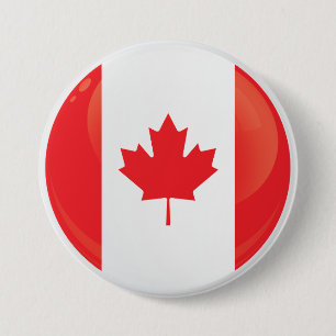 Canada  Round Icon Flag 7.5 Cm Round Badge
