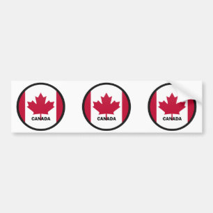 Canada Roundel quality Flag Bumper Sticker