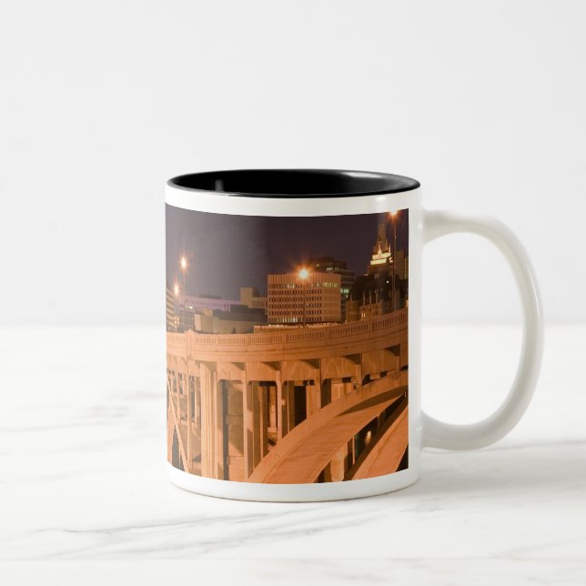 Canada, Saskatchewan, Saskatoon: Broadway Two-Tone Coffee Mug (Right)