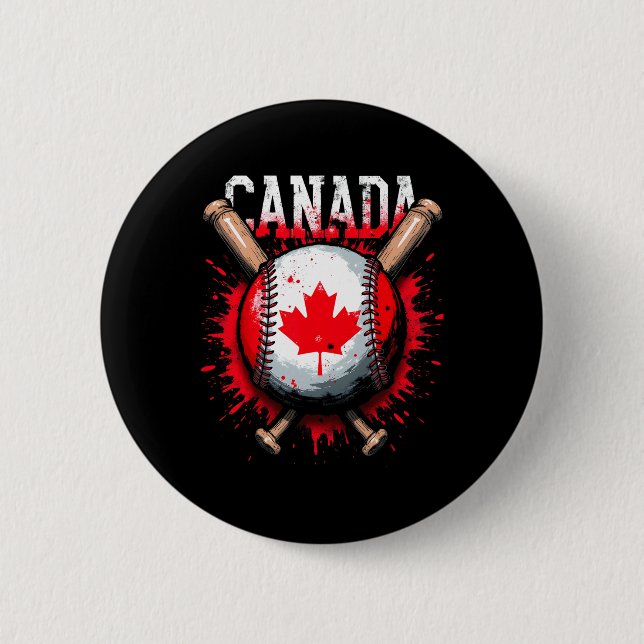 Canada Sell Maple Leaf  6 Cm Round Badge (Front)