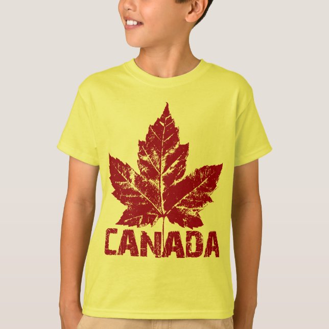 Canada Shirt Kid's Organic Canada Souvenir Shirt (Front)