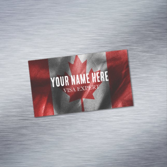 Canada silk flag 	Magnetic business card (In Situ)