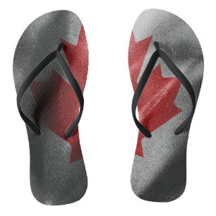 Canada silk flag thongs