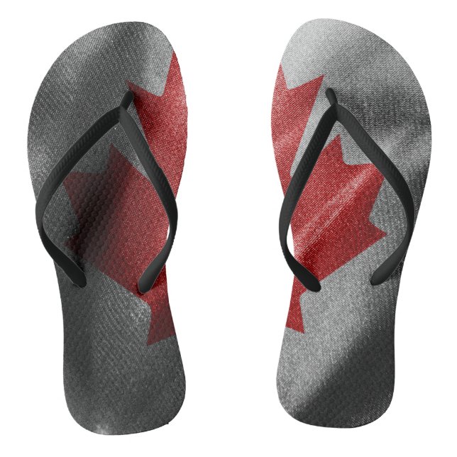 Canada silk flag thongs (Footbed)