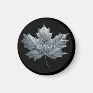 CANADA SILVER MAPLE LEAF MAGNET