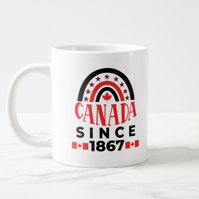 Canada Since 1867 Large Coffee Mug (Left)