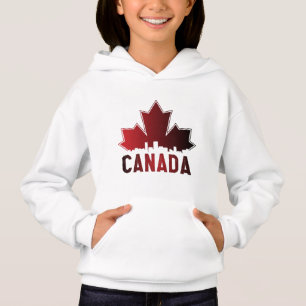 Canada Skyline Gradient Maple Leaf Patriotic