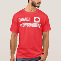 Canada Snowboarding Canadian Flag Race Halfpipe Sp