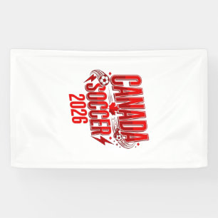 Canada Soccer 2026 Soccer Bold Country Typography Banner