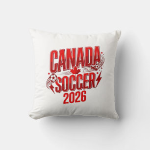 Canada Soccer 2026 Soccer Bold Country Typography Cushion