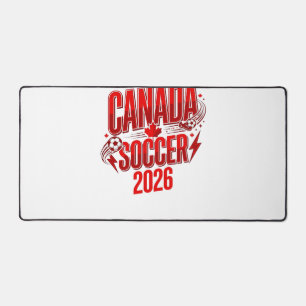Canada Soccer 2026 Soccer Bold Country Typography Desk Mat