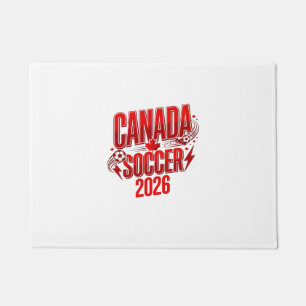 Canada Soccer 2026 Soccer Bold Country Typography  Doormat