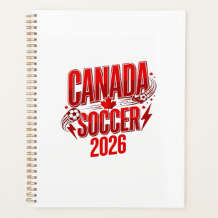 Canada Soccer 2026 Soccer Bold Country Typography Planner