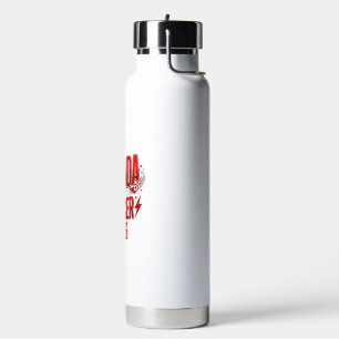 Canada Soccer 2026 Soccer Bold Country Typography Water Bottle