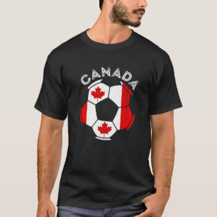 Canada Soccer Ball Canadian Flag Canada Canadian P T-Shirt