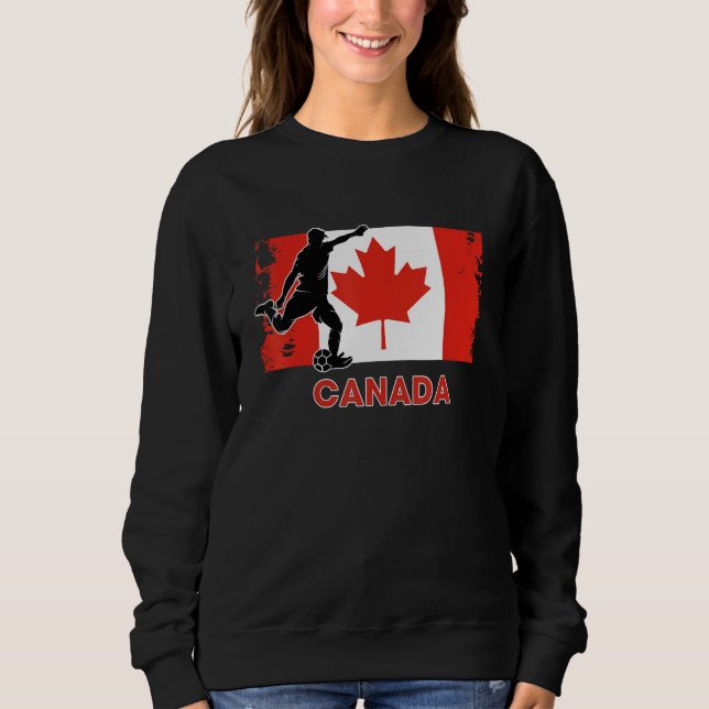 Canada Soccer Fan  2022 National Football Team Fla Sweatshirt (Front)