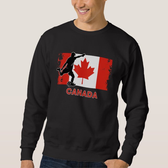 Canada Soccer Fan  2022 National Football Team Fla Sweatshirt (Front)