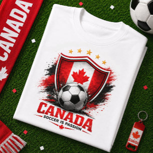 Canada Soccer Fan Canadian Football World Cup T-Shirt