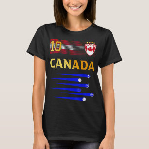 Canada Soccer Jersey Canadian Flag Football Lovers T-Shirt
