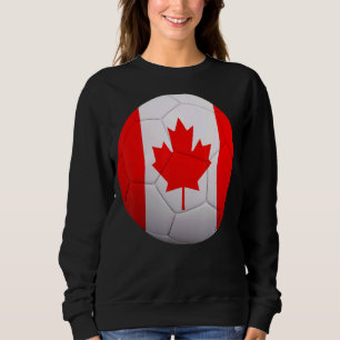 Canada Soccer National Ball Canada Flag Football Sweatshirt