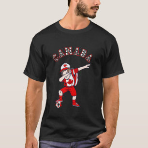 Canada Soccer Team Boy Dabbing Canadian Pride Cana T-Shirt