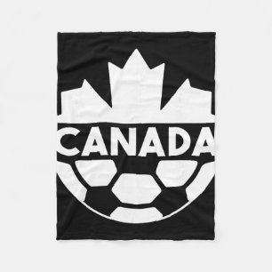 Canada Soccer Team Sports Flag Mapple Leaf Men Wom Fleece Blanket