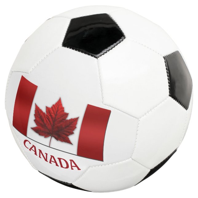 Canada Soccor Ball Personalised Canada Flag Games (Three Quarter)