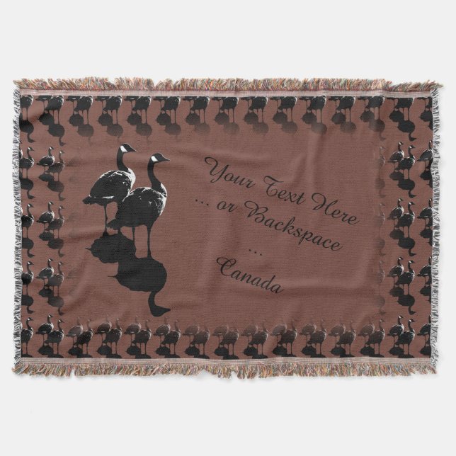 Canada Souvenir Blanket Canada Goose Throw Blanket (Front)