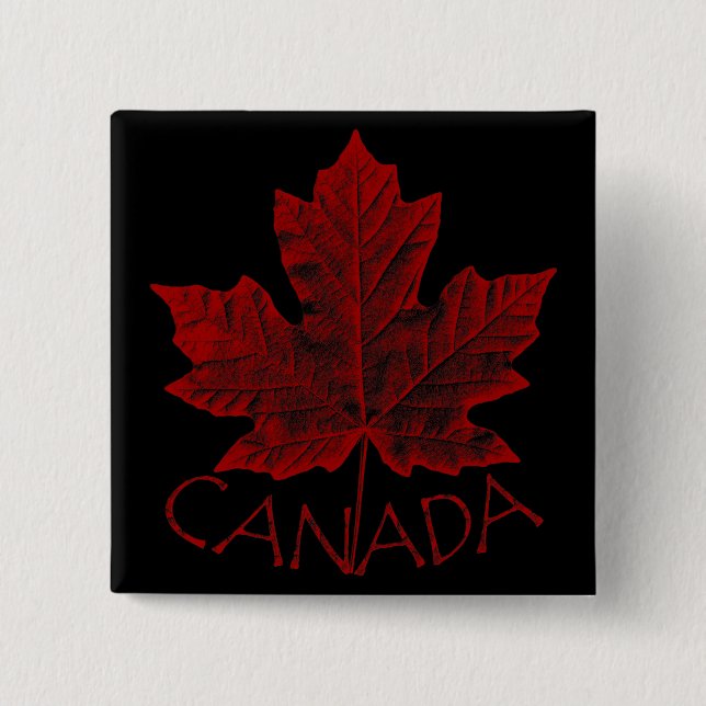 Canada Souvenir Button Cool Canada Buttons Gifts (Front)