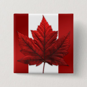 Canada Souvenir Buttons Canada Flag Maple Leaf Pin