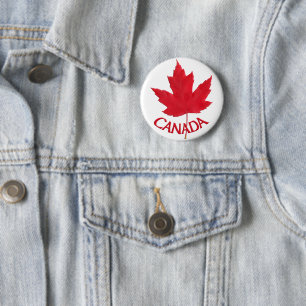 Canada Souvenir Buttons Canada Flag Maple Leaf Pin