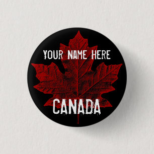 Canada Souvenir Buttons Personalised Canada Button