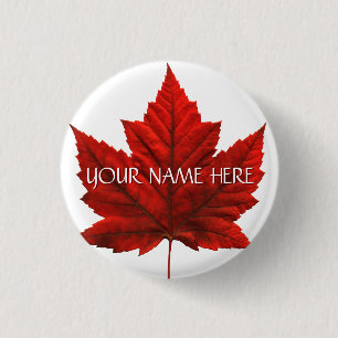 Canada Souvenir Buttons Personalised Canada Button
