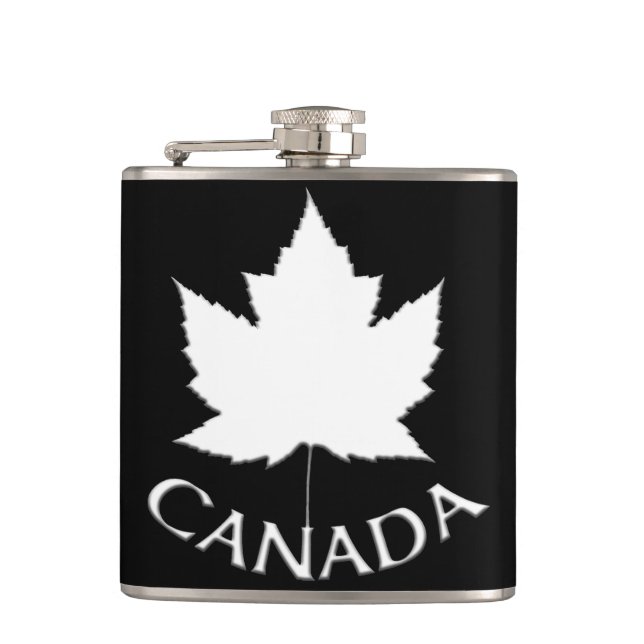 Canada Souvenir Flask Canada Flag Drink Flask Gift (Front)