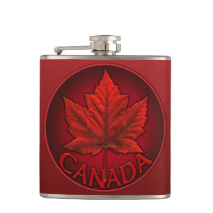 Canada Souvenir Flask Canada Flag Drink Flask Gift