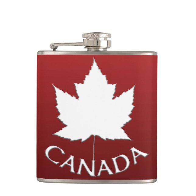 Canada Souvenir Flask Canada Flag Drink Flask Gift (Front)