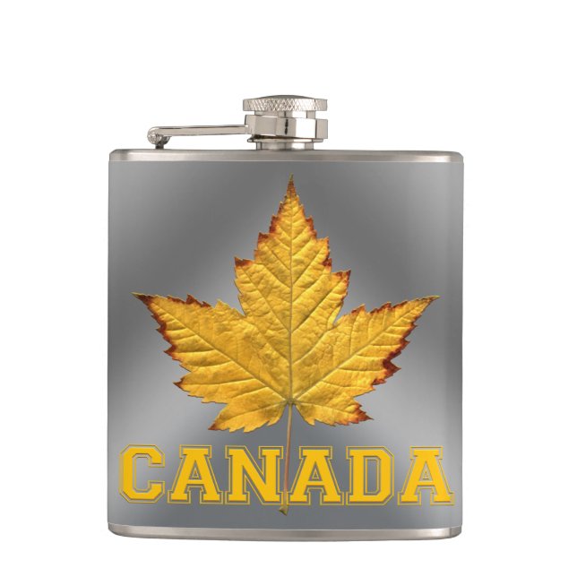 Canada Souvenir Flask Varsity Canada Drink Flask (Front)