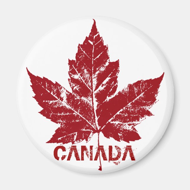 Canada Souvenir Fridge Magnet Canada Maple Leaf (Front)