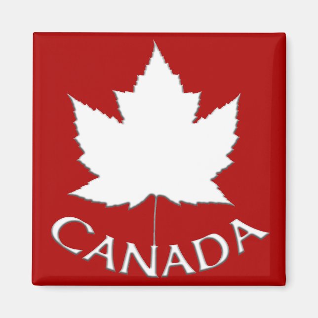 Canada Souvenir Fridge Magnet Canada Maple Leaf (Front)