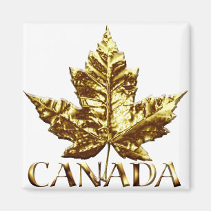 Canada Souvenir Fridge Magnet Gold Canada Gift